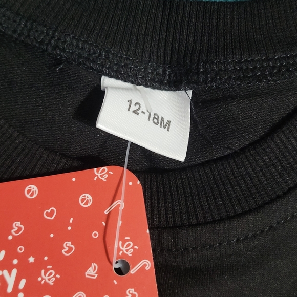 Colorblock Not Interested Boys Pullover Sweater NWT 12-18 Months - Picture 3 of 3